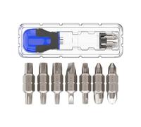 Stubby Juego de destornilladores de trinquete | Herramienta de reparación portátil 15 en 1 multi-bit | Juego de destornilladores cortos | Para ordenador, bicicleta, coche, bricolaje, reparación, hogar