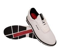 Stuburt Evolve Classic - Zapatos de Lluvia para Hombre, Impermeables, cómodos, de Cuero, Color Blanco, 10.5 UK, White, 43 1/3 EU