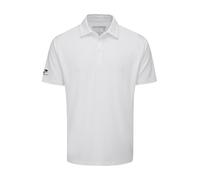 Stuburt Kestrel-Polo de Manga Corta Transpirable Que Absorbe la Humedad Camisa, Blanco, XL para Hombre