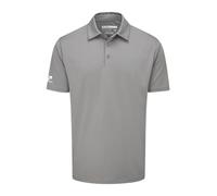 Stuburt Kestrel-Polo de Manga Corta Transpirable Que Absorbe la Humedad Camisa, Gris, XL para Hombre