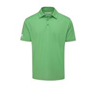 Stuburt Kestrel-Polo de Manga Corta Transpirable Que Absorbe la Humedad Camisa, Hierba Bermuda, M para Hombre