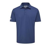 Stuburt Kestrel-Polo de Manga Corta Transpirable Que Absorbe la Humedad Camisa, Niebla, XL para Hombre