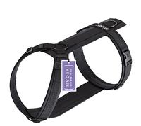 STUCH Arnés para perros, arnés de nailon ajustable, acolchado, para perros pequeños, medianos y grandes, color: negro, tamaño: S