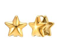 Stud Earrings Chunky Star Hoop Earring For Women Wedding Boho Party Double Sided