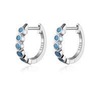 Stud Earrings Sweet Minimalist Hoop Earring For Women Blue