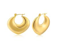 Stud Earrings Thick Round Hoop Earring Women Geometric Minimalist Wedding Boho Party