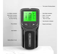 Stud Finder Wall Scanner 5 in 1 Electronic Stud Detector with HD LCD Display, Accurate Sensor for Wood AC Wire and Metal Detection, Professional Beam Joist and Pipe Locator for (Negra)
