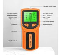 Stud Finder Wall Scanner 5 in 1 Electronic Stud Detector with HD LCD Display, Accurate Sensor for Wood AC Wire and Metal Detection, Professional Beam Joist and Pipe Locator for (Naranja)