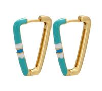 Stud Geometric Triangle Earrings Women Small Hoop