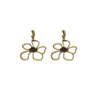 Stud Hollow Flower Pendant Earring Romantic For Women Classic Wedding Earrings