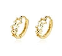 Stud Hollow Star Wedding Hoop Earrings For Women Office Lady
