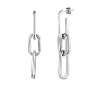 Stud Link Drop Earrings Minimalist Paperclip Chain Dangle Wedding Boho Party Women Girls