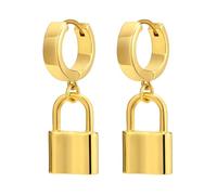 Stud Padlock Earrings Hoop Earring Women Locked Accessories Wedding Boho Party