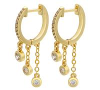 Stud Small Hoop Wedding Women Tassel Earrings