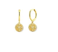Stud Stars Flowers Round Hoop Earrings For Women Drop