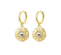 Stud Stars Flowers Round Hoop Earrings For Women Drop