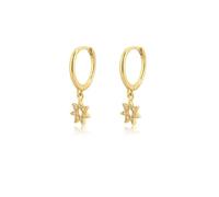 Stud Stars Flowers Round Hoop Earrings For Women Drop
