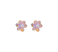 Stud Sweet Pink Holiday Flower Earrings For Women Party Wedding