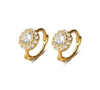 Stud Sweet Round Hoop Earrings For Women Wedding Anniversary