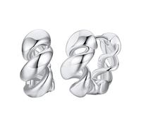 Stud Twisted Hoop Earrings For Women Small Round Chunky Wedding Boho Party