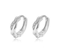 Stud Wedding Twist Cross Hoop Earrings For Women Office Lady