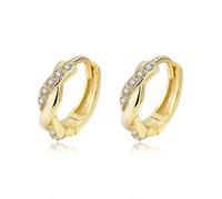 Stud Wedding Twist Cross Hoop Earrings For Women Office Lady