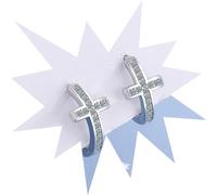 Stud Women Cross Hoop Earrings For Woman Wedding Girl
