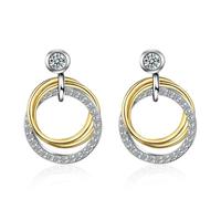 Stud Women Drop Earrings For Woman Wedding Party Circle Dangler Girl