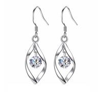 Stud Women Hollow Leaf Drop Earrings Wedding Party