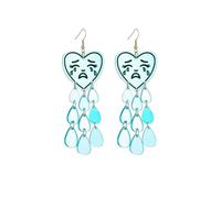 Stud Women Love Heart Pendant Drop Earrings Female Handmade Accessories