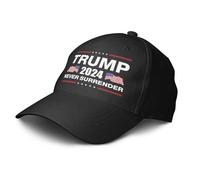 STUDE Sombreros gráficos para hombre Donald Trump Merchandise Gift Trump 2024 Never Surrender Casquette Regalos de cumpleaños para mujeres y hombres, sombreros divertidos, Color, M