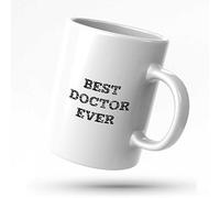 STUDE Tazas de café para hombres, divertidas tazas de café con texto en inglés "Best Doctor Ever", regalos para mujeres, compañeros de trabajo, divertidas