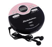 Studebaker SB3703PBB - Reproductor de CD Personal Retro con Radio FM, Rosa, Reproductor de CD SB3703PBB, Manual de Usuario, Auriculares estéreo, Conector de 3,5 mm