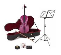 Student 1/2 Size Cello Beginner Pack by Gear4music Purple