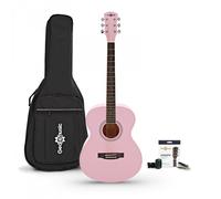 Student Acoustic Guitar & Accessory Pack by Gear4music Pink