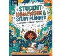 Student Homework & Study Planner: Academic Year Organization, Assignment Management Journal, ADHD-Friendly Task Tracker, Elementary Middle & High ... & Monthly Study Planning, Manage Homework