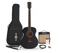 Student Left Handed Electro Acoustic Guitar + 15W Amp Pack Black