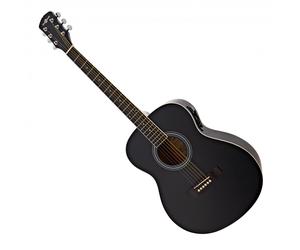 Student Left Handed Electro Acoustic Guitar by Gear4music Black