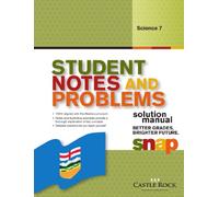 Student Notes and Problems Science 7 Solution Manual