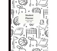 Student Planner 2025-2026 Sports: 8.5x11 | 120 pages | Academic agenda for Middle, High School and College | Class schedule | Assignment & grade tracking | Notes | Great gift for Boys and Girls