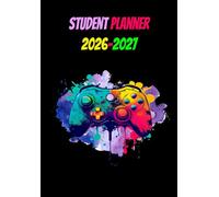 Student Planner 2026 2027 A5: Daily Organizer One Page Per Day with Hours from Sep 26/Jul 27 for Primary, High School, and College Students (Back to School ) | Theme GAMER