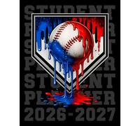 Student Planner 2026-2027: Baseball Academic Agenda With Dated Weekly and Monthly Spreads, Homework Organizer, Assignment Tracker, Class Schedule, and ... School Students | Great for Boys and Teens