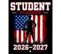 Student Planner 2026-2027: USA Flag Basketball Academic Agenda With Dated Weekly and Monthly Spreads, Homework Organizer, Assignment Tracker, Class ... School Students | Great for Boys and Kids
