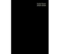 Student Planner a5: Simple Black Cover - Small Size 5.8 x 8.3 - Daily Weekly And Monthly - Dated - Academic School Year - Middle / High school & ... Homeschool - For Boys and Girls - Not Spiral.