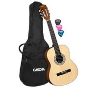 Student Series Guitarra clásica tamaño 3/4 con bolsa y 3 púas