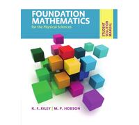 Student Solution Manual for Foundation Mathematics for the Physical Sciences Paperback