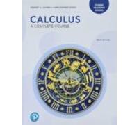 Student Solutions Manual For Calculus: A Complete Course