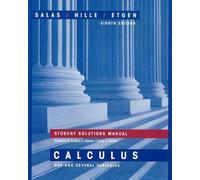Student Solutions Manual for Calculus: One and Several Variables, Eighth Edition by Einar Hille (1999-01-29)