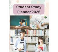 Student Study Planner 2026 | 8.5 x 11 inch size, 120 pages: Academic Calendar, Homework & Exam Prep Organizer