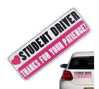 Student11 Driver Sticker Magnet For Car Magnetic Reflective Safety Warning1